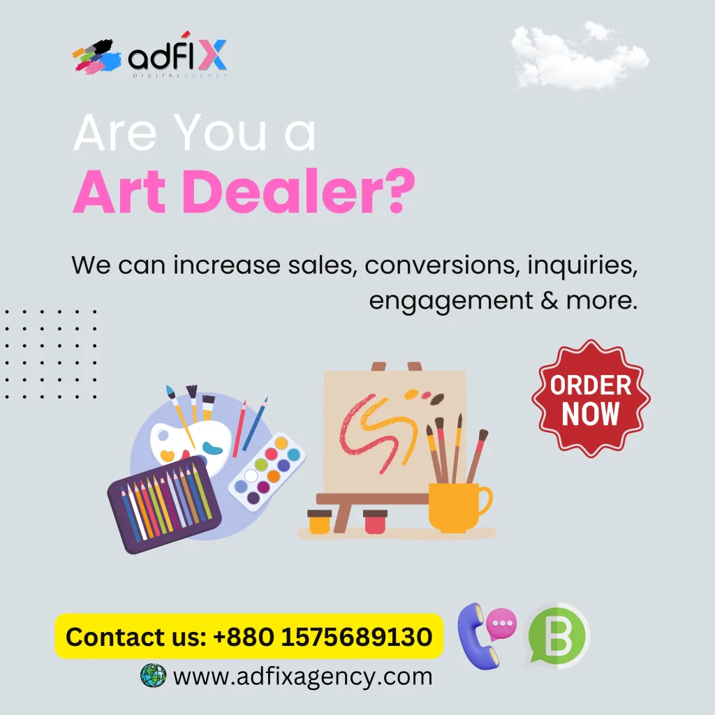 Adfix Agency Digital Marketing, SEO, Website Design for Art Dealer