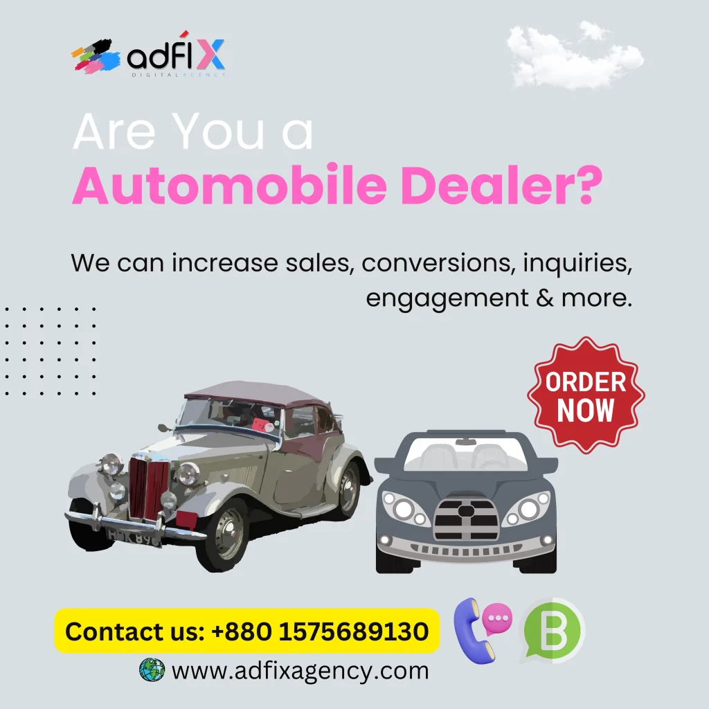 Website Design, Digital Marketing, SEO for Automobile Dealer Adfix Agency