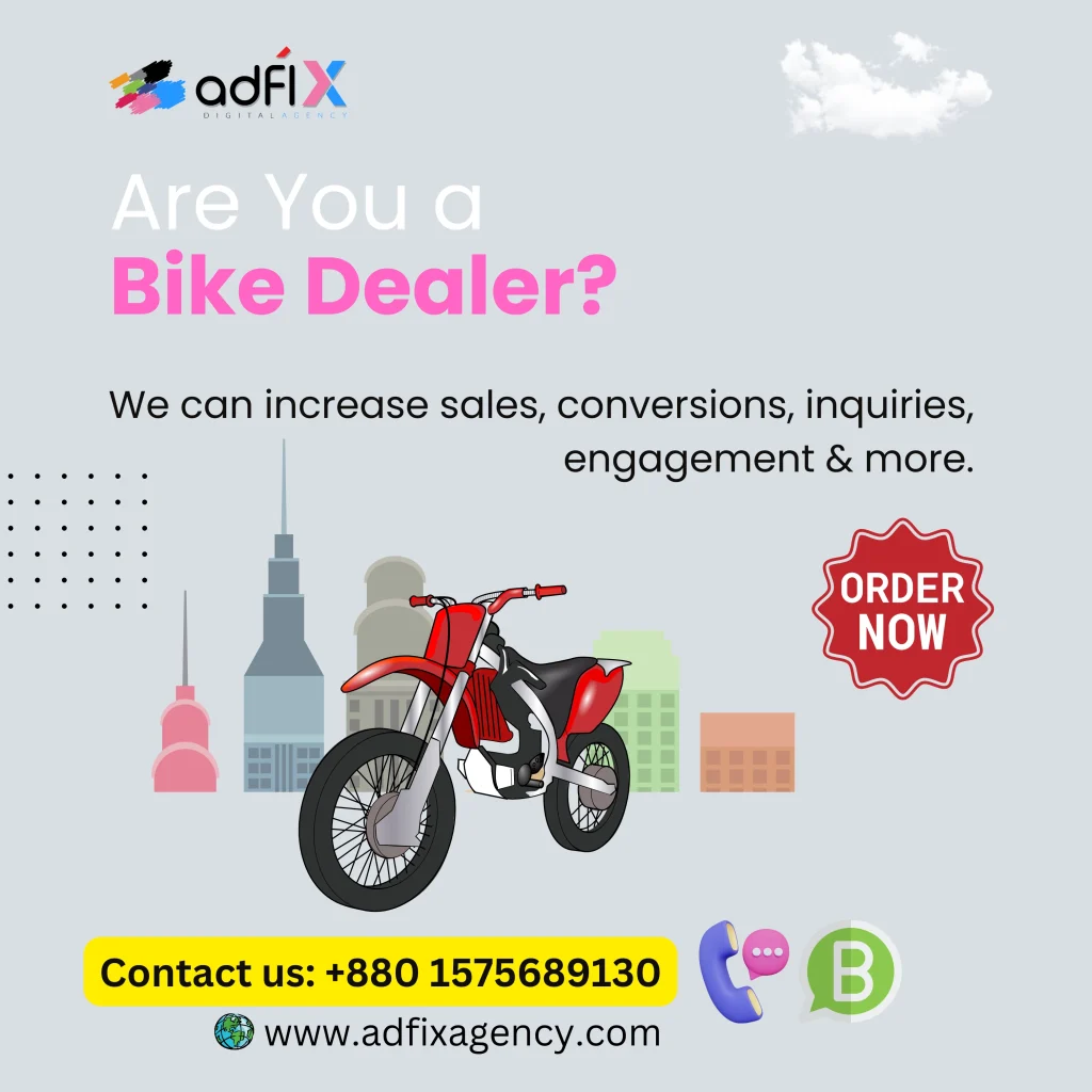 Website Design, Digital Marketing, SEO for Bike Dealer Adfix Agency