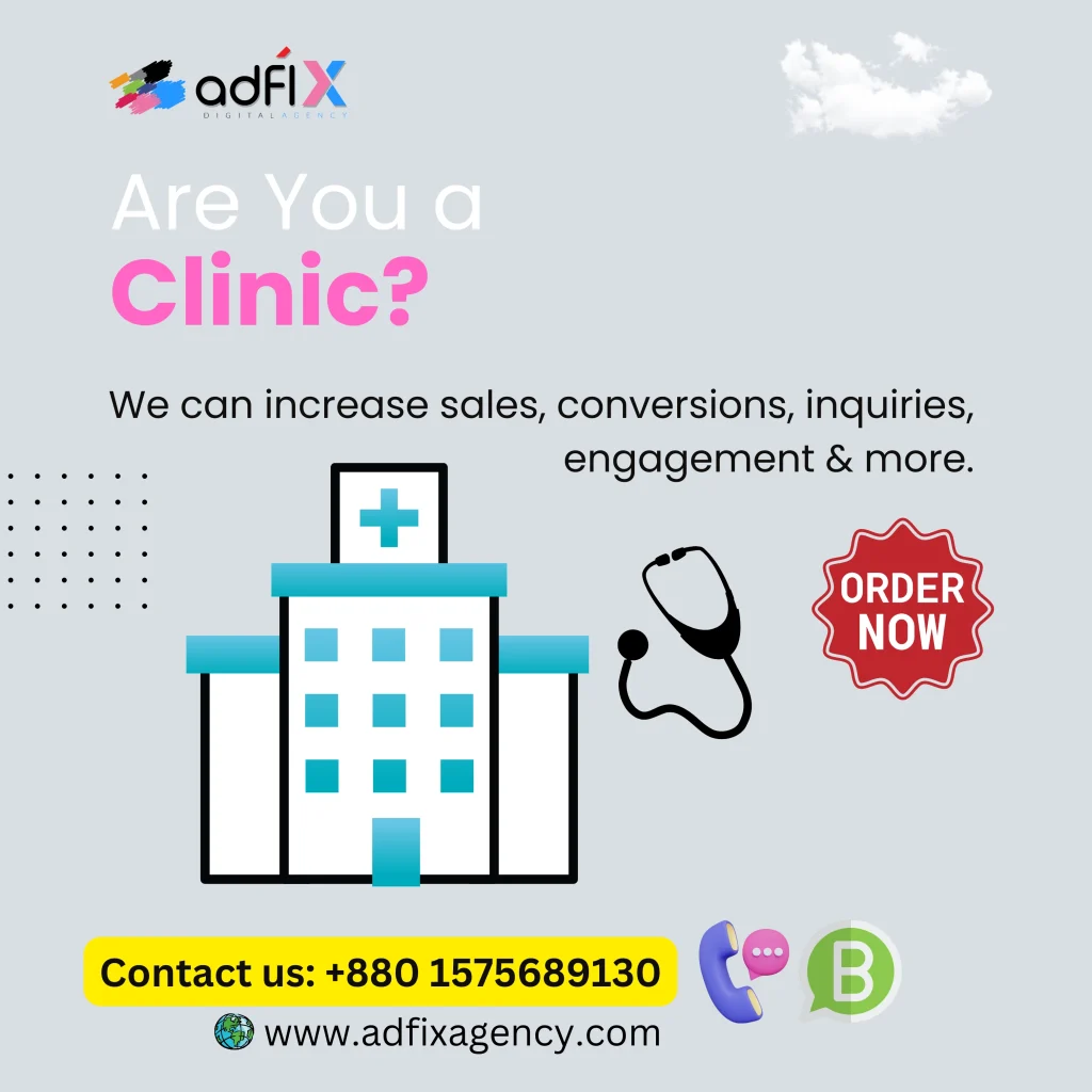 Website Design, Digital Marketing, SEO for Clinic Adfix Agency