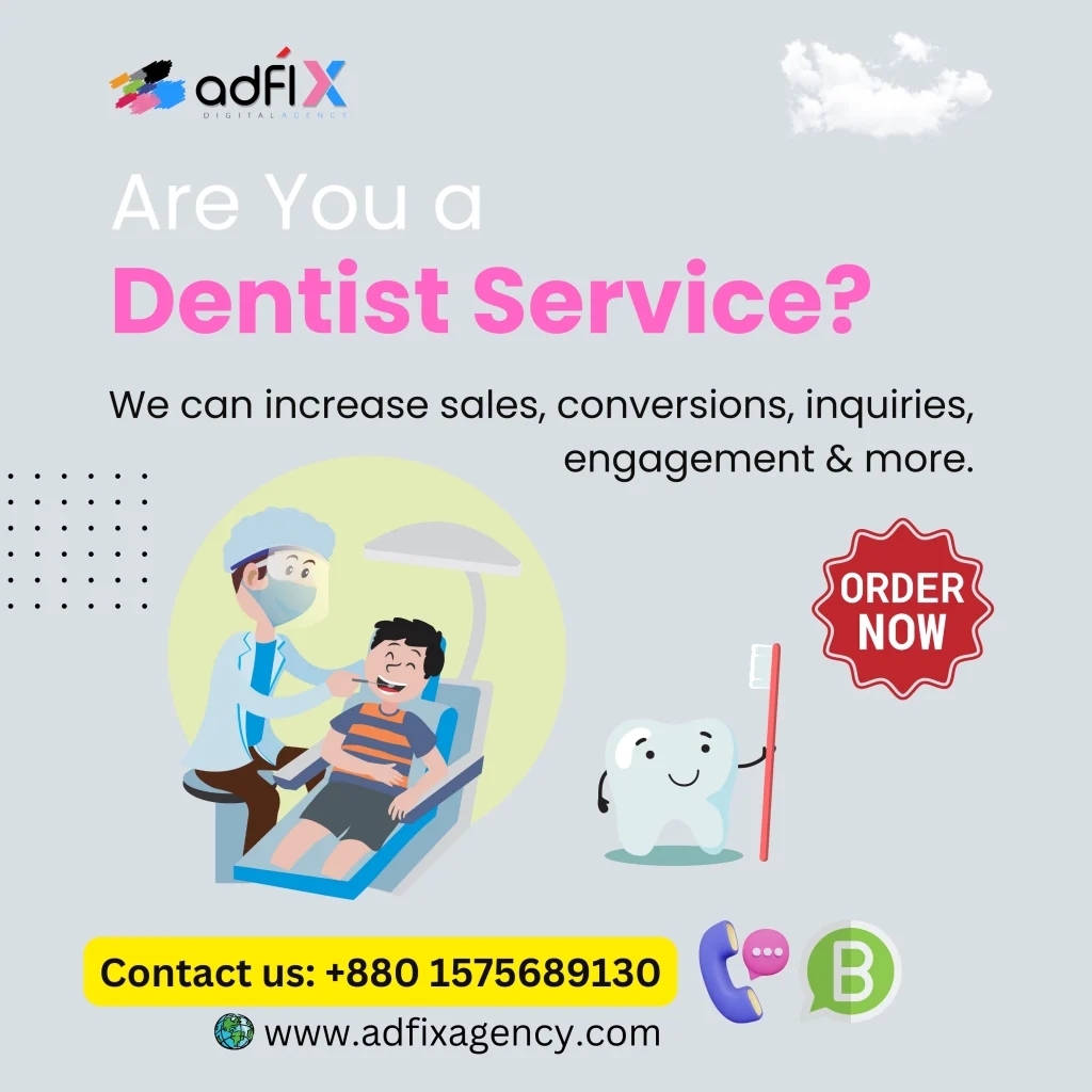 Website Design, Digital Marketing, SEO for Dentist Service Adfix Agency