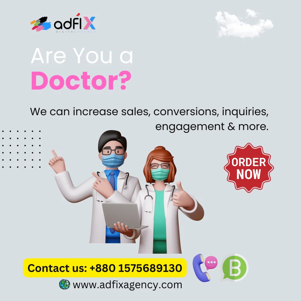 Website Design, Digital Marketing, SEO for Doctor Adfix Agency