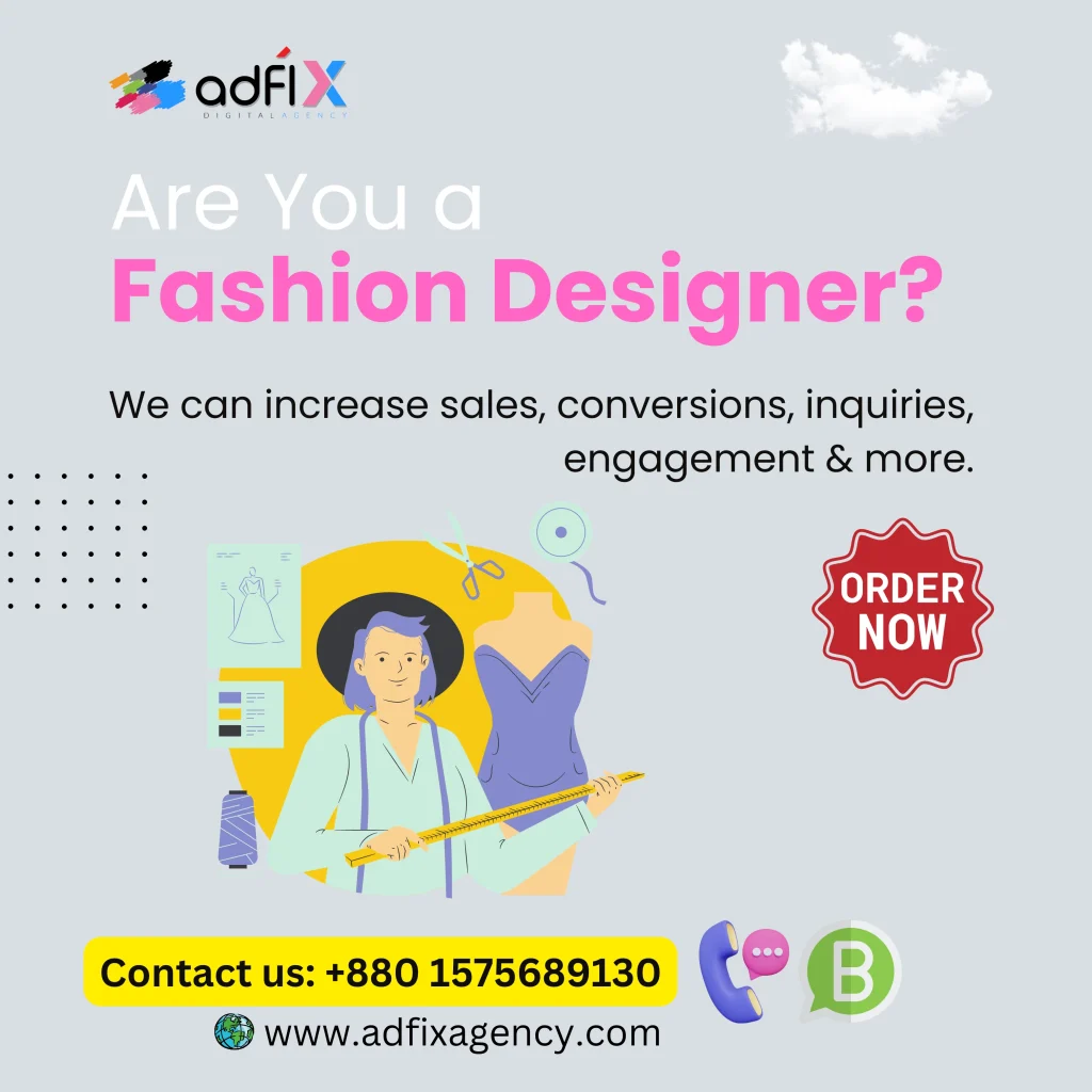 Website Design, Digital Marketing, SEO for Fashion Designer Adfix Agency