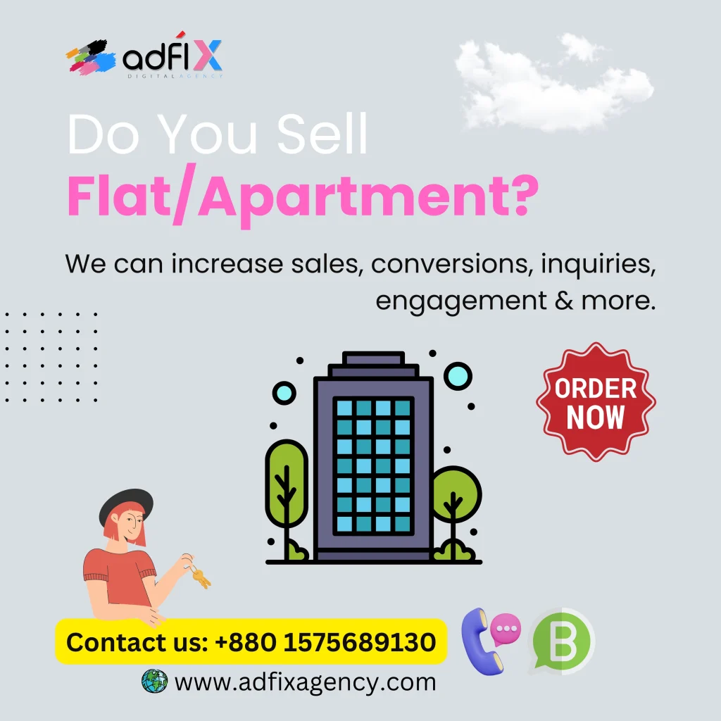 Website Design, Digital Marketing, SEO for Flat, Apartment Adfix Agency