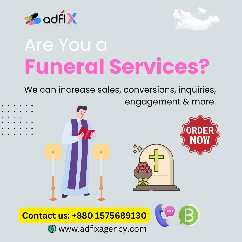 Website Design, Digital Marketing, SEO for Funeral Services Adfix Agency