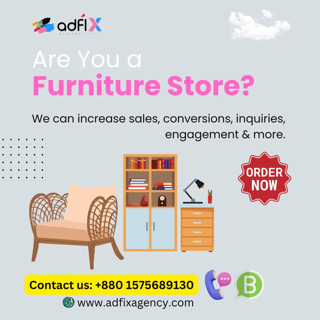 Website Design, Digital Marketing, SEO for Furniture Store Adfix Agency