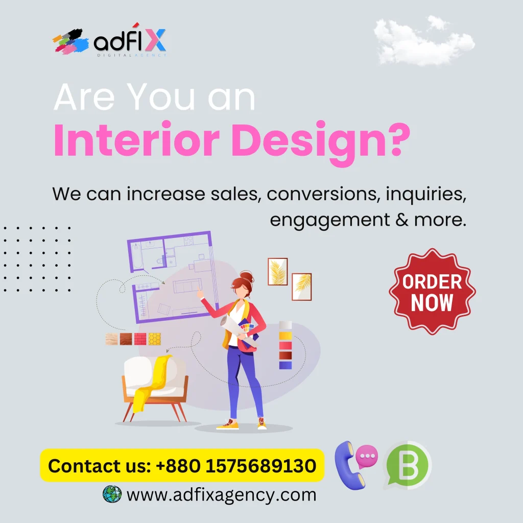 Website Design, Digital Marketing, SEO for Interior Design Adfix Agency