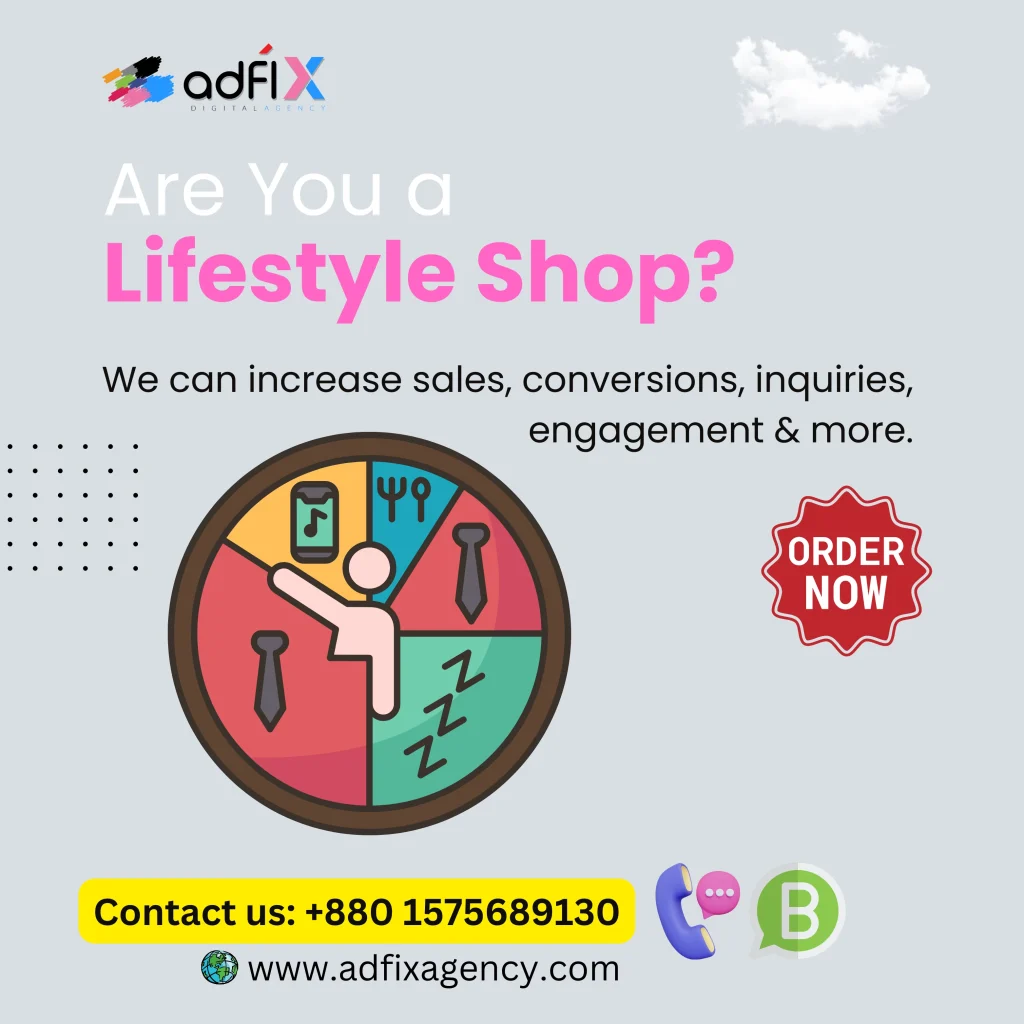 Website Design, Digital Marketing, SEO for Lifestyle Shop Adfix Agency Ltd