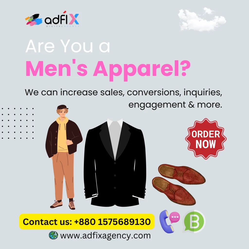Website Design, Digital Marketing, SEO for Men's Apparel Adfix Agency Ltd