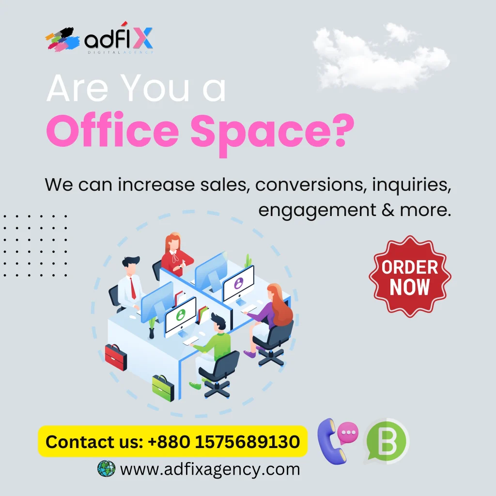 Website Design, Digital Marketing, SEO for Office Space Adfix Agency Ltd
