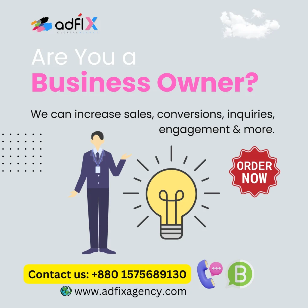 Website Design, Digital Marketing, SEO for Online Business Owner Adfix Agency Ltd