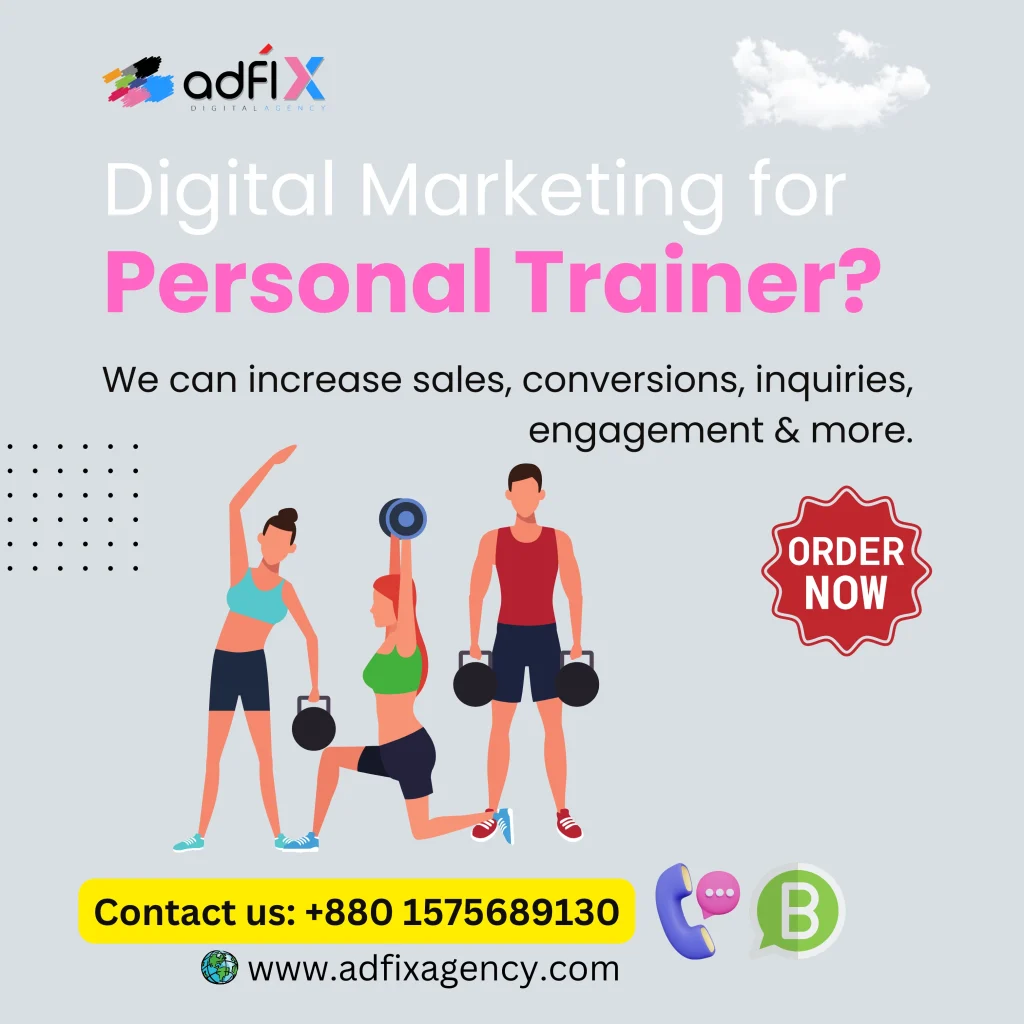 Website Design, Digital Marketing, SEO for Personal Trainer Adfix Agency Ltd