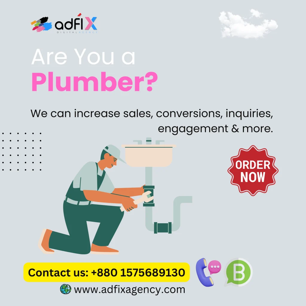 Website Design, Digital Marketing, SEO for Plumber Adfix Agency Ltd