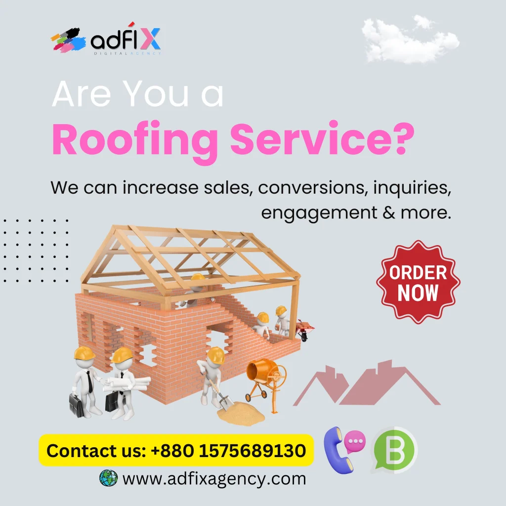 Website Design, Digital Marketing, SEO for Roofing Service Adfix Agency Ltd