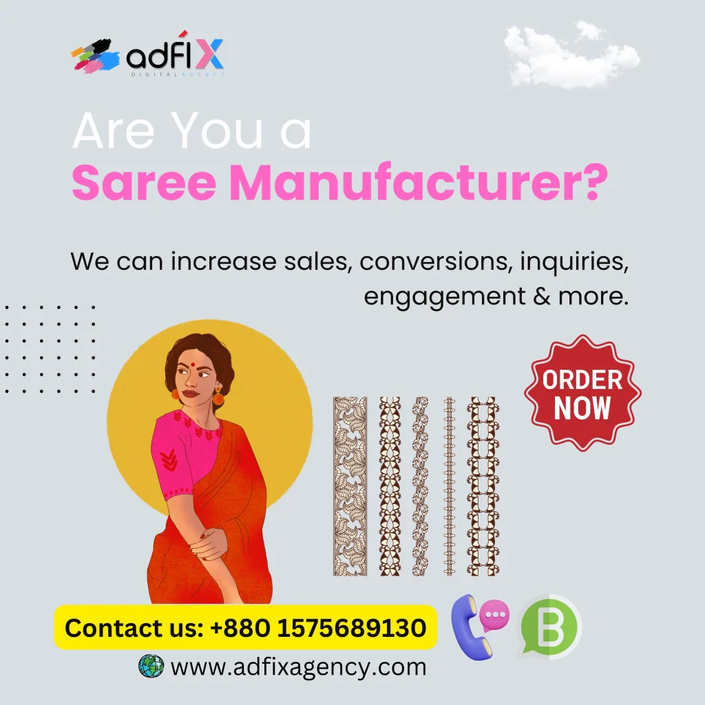 Website Design, Digital Marketing, SEO for Saree Manufacturer Adfix Agency Ltd