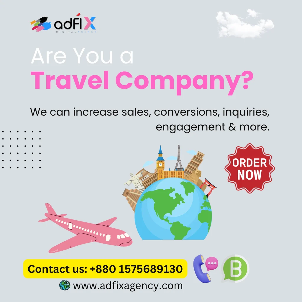 Website Design, Digital Marketing, SEO for Travel Company Adfix Agency Ltd