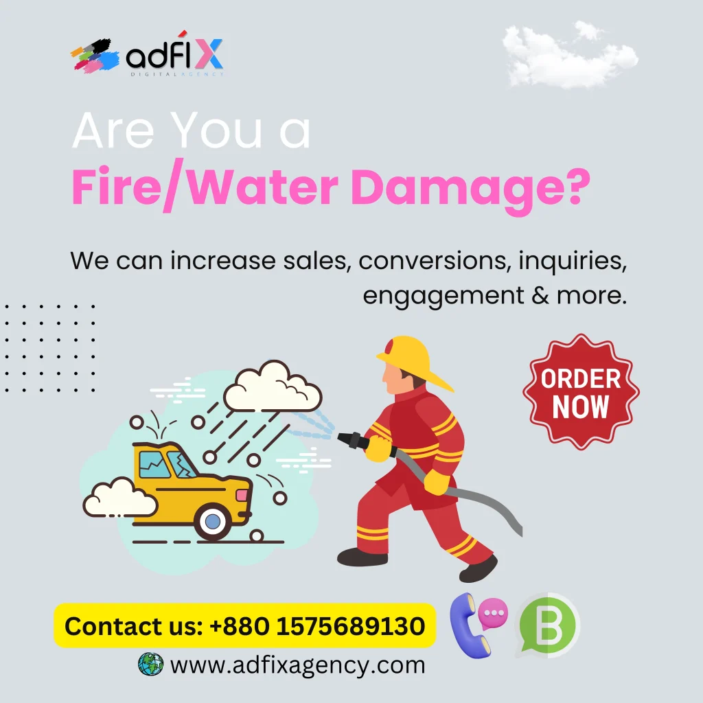 Website Design, Digital Marketing, SEO for Water, Fire Damage Adfix Agency Ltd Catalog
